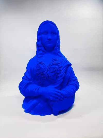 Daniele Fortuna, Monalisa, 2023, carved wood