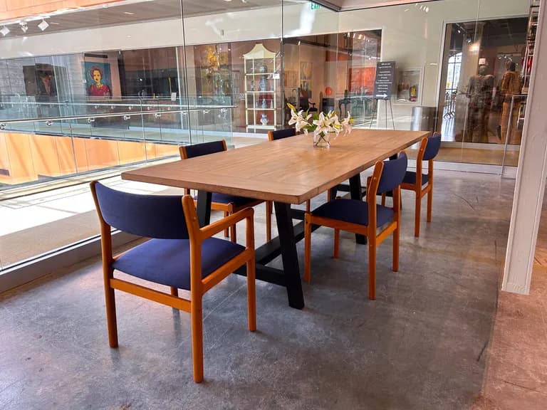 Danish Modern by J. L. Moller Hojbjerg, Set of 5 Chairs, 32h x 19W x 18D In each. set