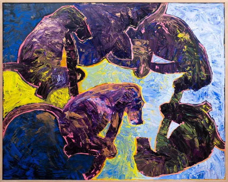 Lorna Marsh Baboons Reflecting