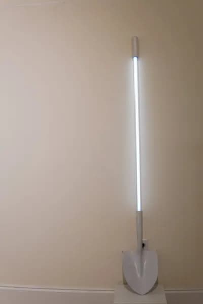 Scott Ashley, Adaption II, 2012, Neon, Shovel, 60 x 9 x 4 In