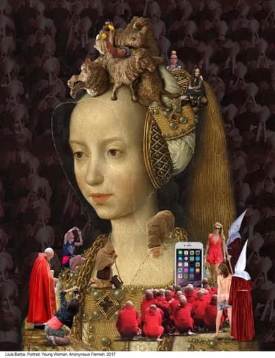 Lluis Barba, Portrait of a Young Woman. Anonymous Flemish. Diasec, 2017