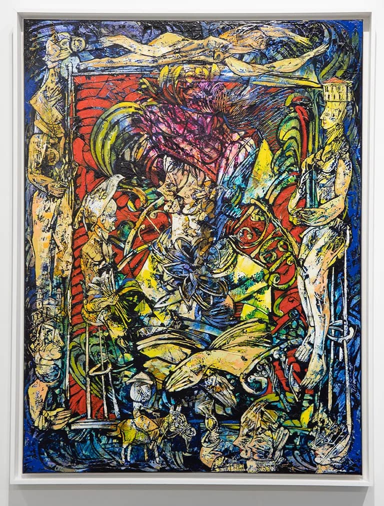 Fredy Villamil, Love Declaration, 2023, oil on canvas, 30 by 40 inches