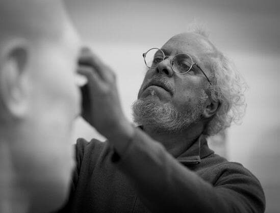 James Mathison in his studio