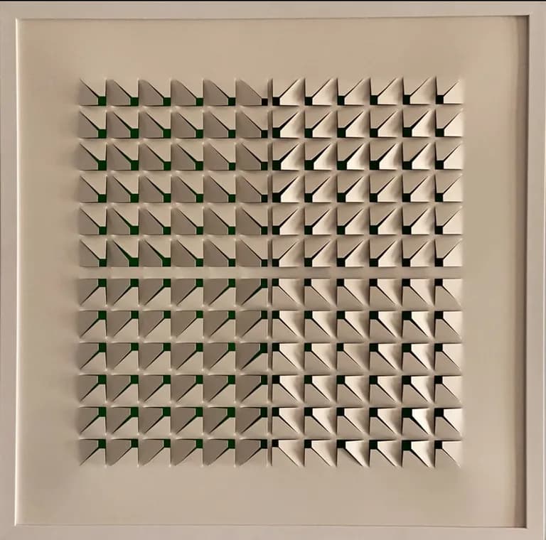 Ben Abounassif, Fragment, Metal and Acrylic Paint, 24 x 24 In. SOLD