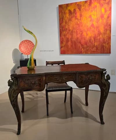 Charles CRESSENT (Amiens, 1685 - Paris, 1768) Vintage Bureau plat (large writing-table) C. 1730 , 1735, Paris