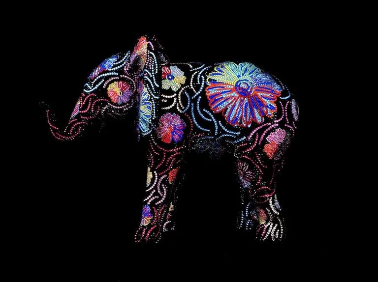Metis Atash, Elephant Warhol, 13.5 x 11 x 17.5 In