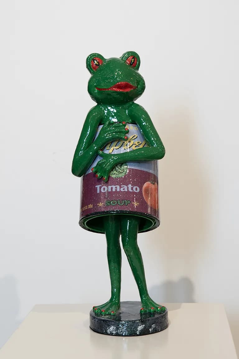 Ancizar Marin, Campbells’s Frog, Mixed Media, 23H x 7W x 10D In