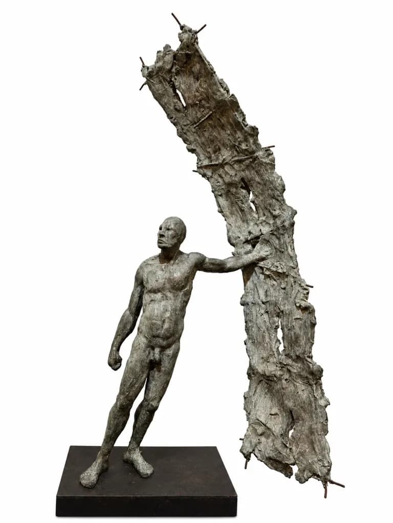 James Mathison, Hombre Plano, 2003, bronze, edition 1 of 8