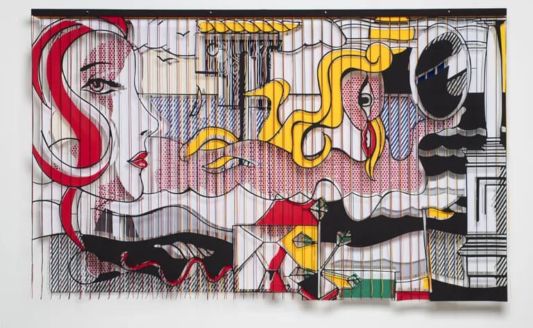 Javier Guadalupe, Homage to Roy Lichtenstein, 2023, 51 ¾ x 82 ¾ In