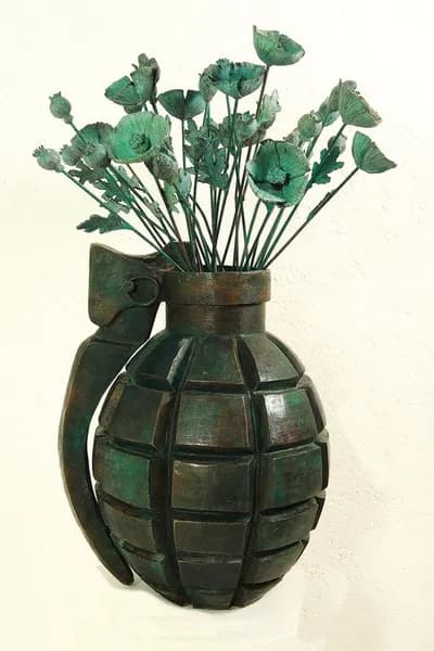 Emiliano Gironella Parra Grenade with Amapola Flowers