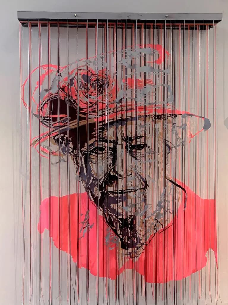 Javier Guadalupe, Sweet Lilibeth, 2022, textile collage