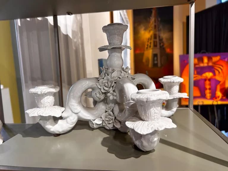 Vintage Ceramic Candle Holder