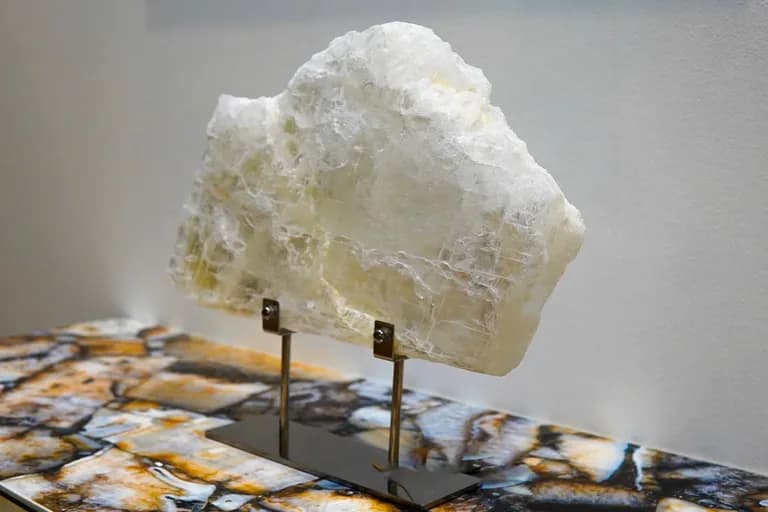 Rare polished barite stone