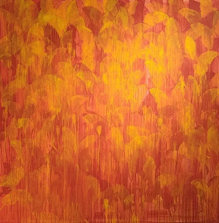 Lorna Marsh One Red One Yellow, Butterflies, Acrylic on Canvas