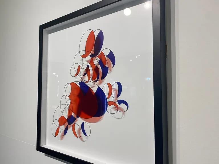 Hugo Diaz, Woman Sitting, 2017, Mixed Media on Plexiglass, 1/10 24H x 24W In
