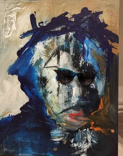 Nancy Iannitelli, Mysterious Sophistication, 2022, mixed media on canvas