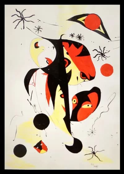 Karl Kueffel, Portrait of a Child, 1997, mixed media on paper