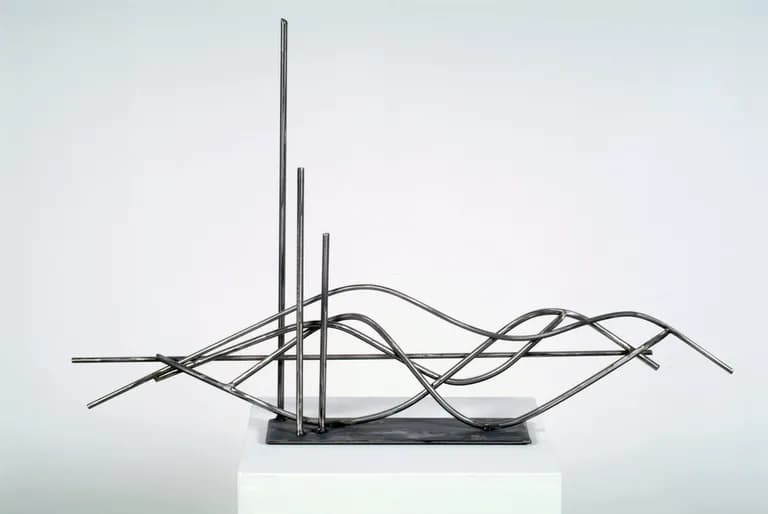 Carolina Sardi, Seven Waters, 2005, Stainless Steel and Steel, 19 x 31 x 4 In