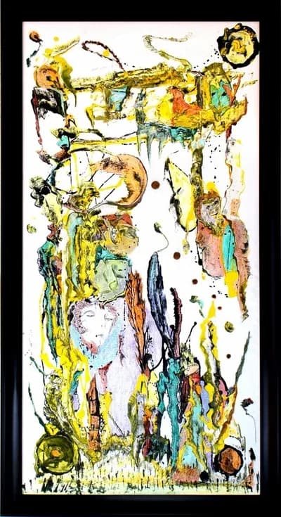 Karl Kueffel, Night Dream, 2012, mixed media on canvas