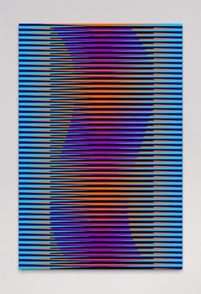 Hugo Diaz, Color Composition I, 2023, Mixed Media on Plexiglass, 60 x 40 In