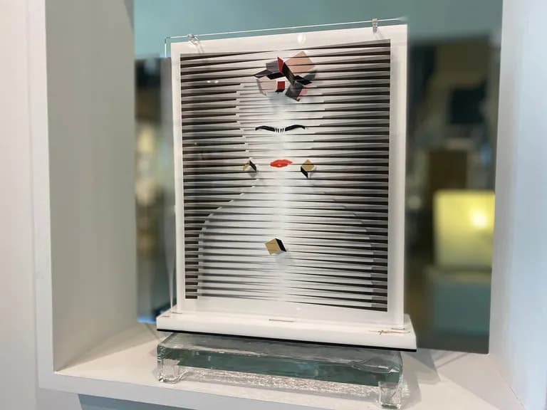 Hugo Diaz, Frida, 2023, 1/50 Mixed Media on Plexiglass, 12.5H x 3D x 10.25W In