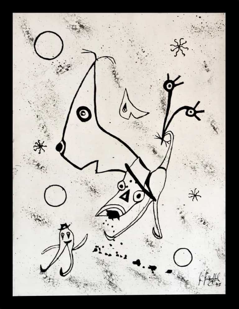 Karl Kueffel, Gentleman in Black, 1997, lithograph on paper