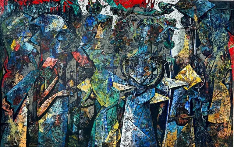 Fredy Villamil Cubist Living Room