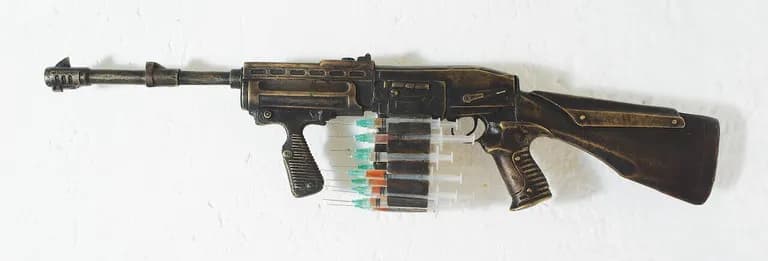 Emiliano Gironella Parra Machine Gun with Syringes