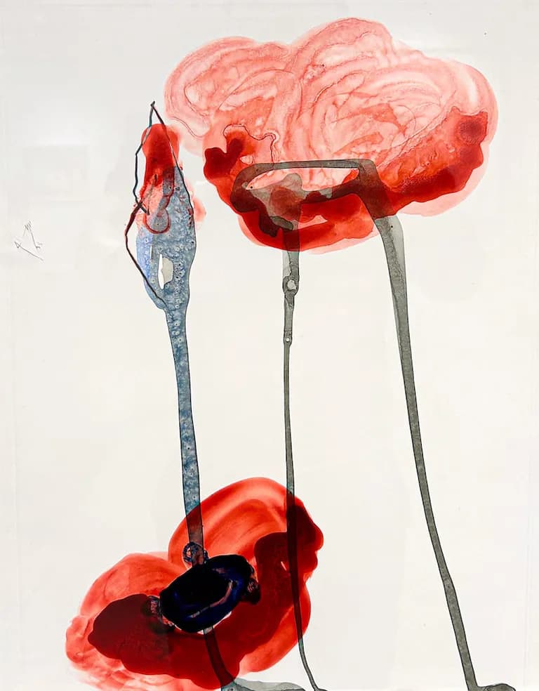 Lorna Marsh, Poppy I, Clayboard, 2014 ,14.5H x 11.5W In