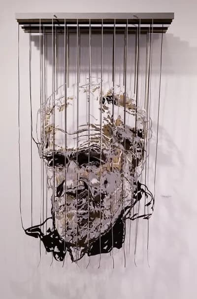 Javier Guadalupe, Bruce Kirby, 2020, textile collage