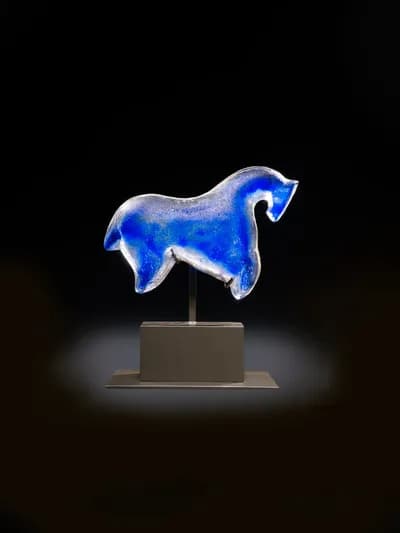 Marlene Rose Cobalt Blue Ancient Horse